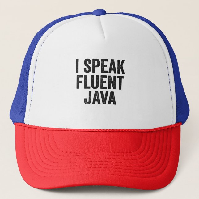Boné Falo Fluent Java Funny Coding Programmer Geek (Frente)