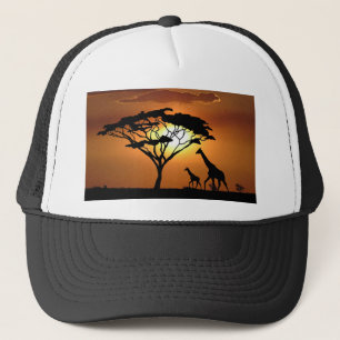 Boné família do girafa