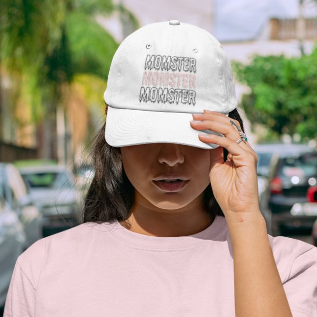 Boné Fanfarrão Rosa das Bruxas Bonito e Louco (Criador carregado)