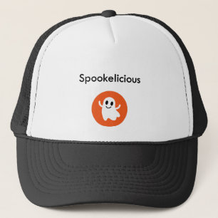 Boné Fantasma de Halloween Sorrindo de Smilha de Laranj