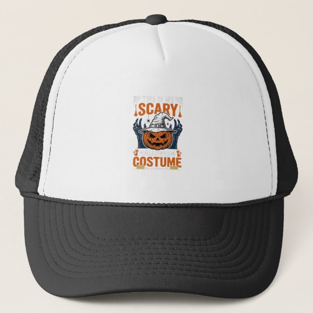 Boné Fantasmagórico Traje de Halloween Abóbora Bruxa Ch (Frente)