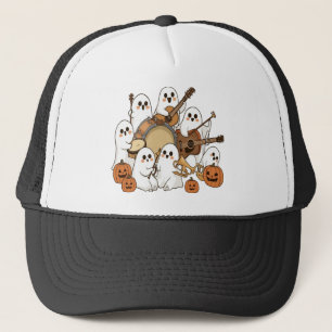 Boné Fantasmas no Halloween dos Instrumentos Musicais