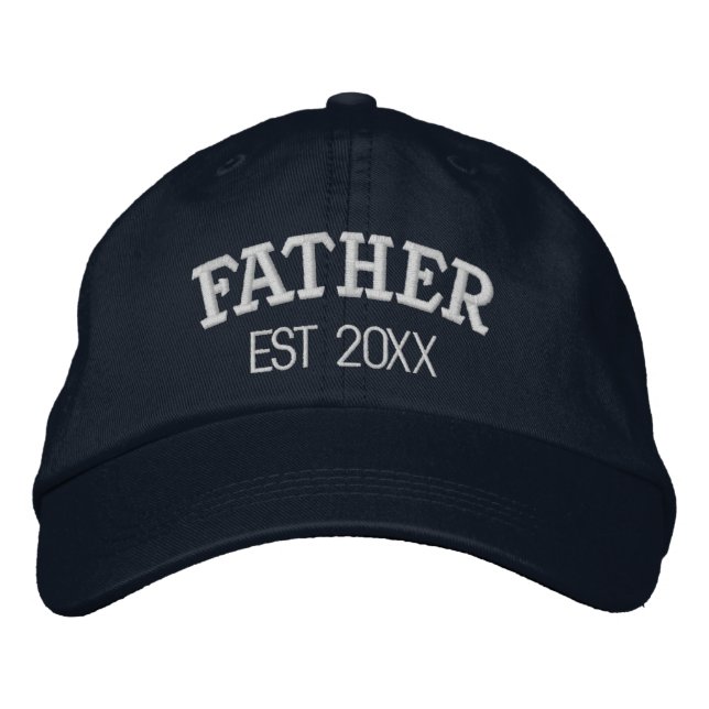 Boné Father Personalized New Dad To Be Gift Custom Text (Frente)