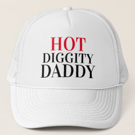 Boné Father's Day Gift Idea Baseball HOT DIGGITY DADDY