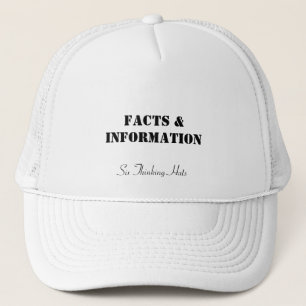 Boné Fatos & informação, seis chapéus de pensamento