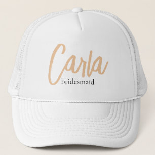 Boné Favor de Dama de Honra Minimalista e Elegante