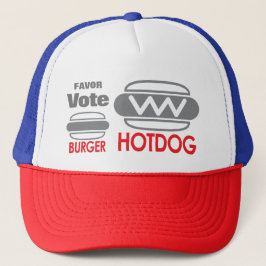 Boné Favor Votar em apoio ao Hotdog
