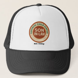 Boné Favorite Child Status Son-in-Law Funny In-Law Gift