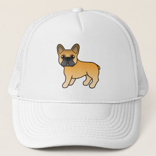 Boné Fawn French Bulldog Cachorro de Cartoon