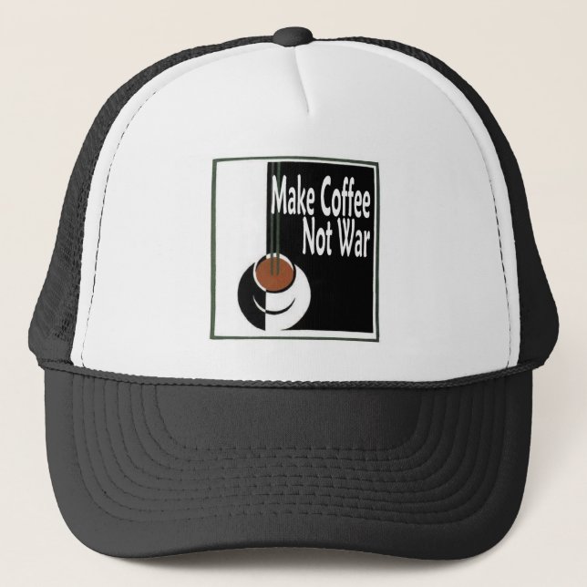Boné Fazer Café Não Guerra (Frente)