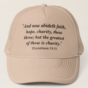 Boné Fé, Esperança, Charity Hat