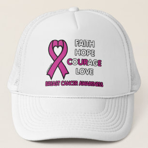 Boné Fé Esperança Coragem Amor... Cancer De Mama