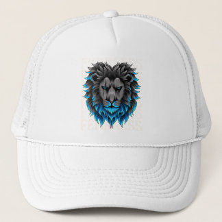Boné Fearless Lion Trucker Hat | Bold Blue King of the