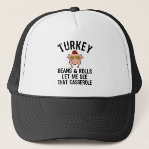 Boné Feijões E Rolos De Turcos Deixem-Me Ver Esse Casse