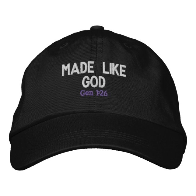 Boné Feita como Deus, Bíblias personalizam-na (Frente)