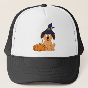 Boné Feiticeira Cachorro Abóbora Halloween