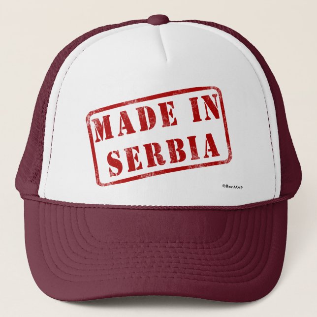 Boné Feito em Serbia (Frente)