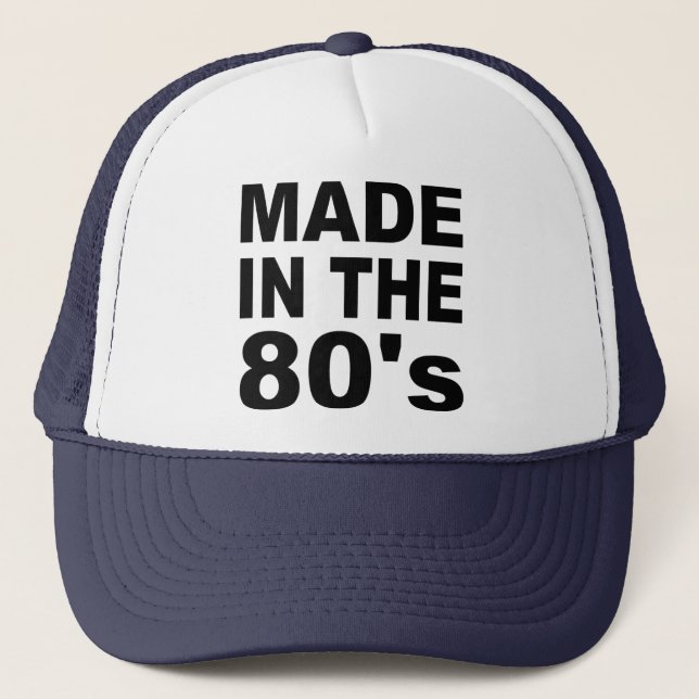 Boné Feito no anos 80 - aniversário (Frente)