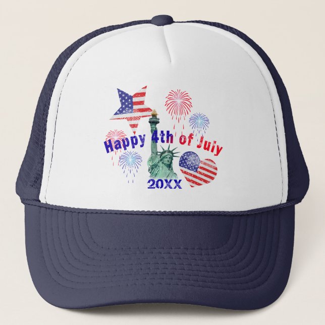 Boné Feliz 4 de julho (Frente)