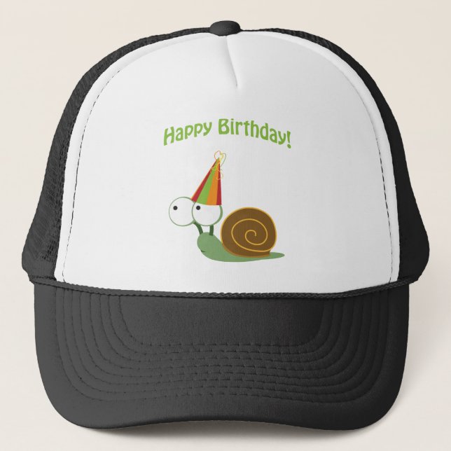 Boné Feliz aniversário! Caracol (Frente)