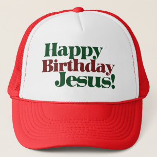 Boné Feliz aniversário Jesus é Natal