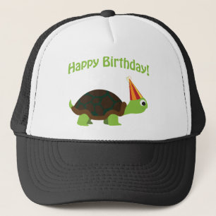 Boné Feliz aniversário! Tartaruga