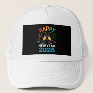 Boné Feliz Ano Novo 2026 Festa Engraçada Véspera de Ano