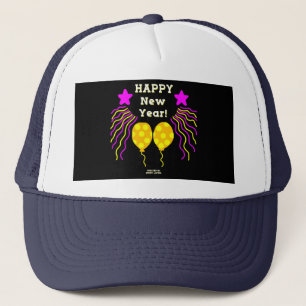 Boné Feliz ano novo deseja o chapéu do caminhoneiro