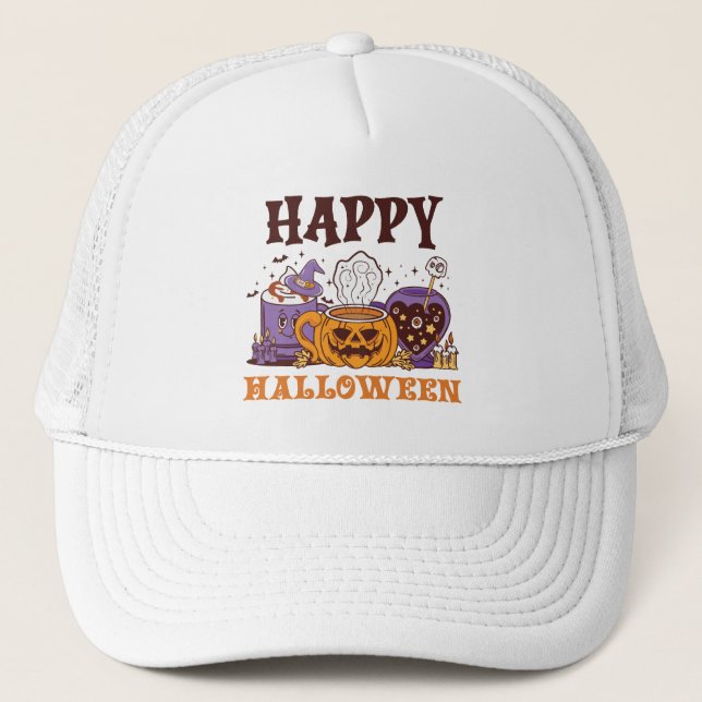 Boné Feliz Café Halloween Breve (Frente)