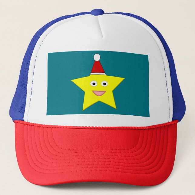 Boné Feliz Chapéu da Estrela de Natal (Frente)
