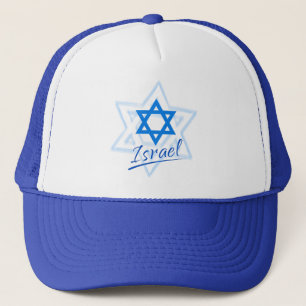 Boné Feliz Dia da Independência de Israel Estrela Azul