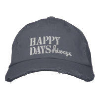 Feliz Dia Positivo Citação Azul Rústica