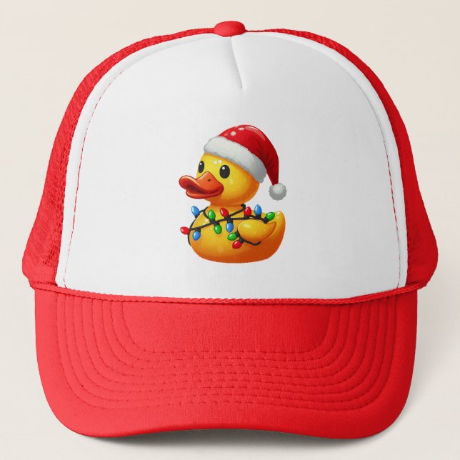 Boné Feliz Duckmas, Papais noeis, Pato de Borracha Nata (Frente)