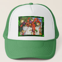 Feliz Elves Molhando Chapéu Presente