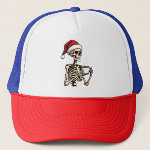 Boné Feliz Halloween Esfregando Papais noeis de Natal