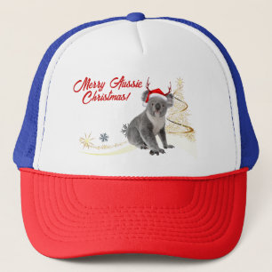 Boné Feliz Natal Australiano Urso Koala