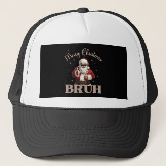 Boné Feliz Natal BRUH design T-Shirt Engraçado