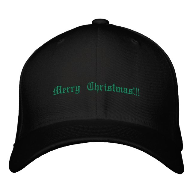 Boné Feliz Natal Desejos Impressos Celebração Feriado (Frente)