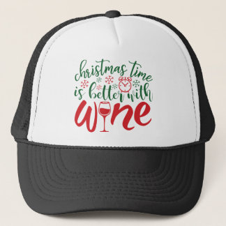 Boné Feliz Natal é melhor com vinho