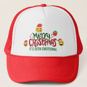 Boné Feliz Natal Foi um Engraçado EMOJI EMOCIONAL
