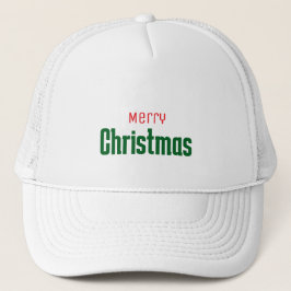 Boné Feliz Natal personalizado elegante vermelho & verd