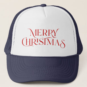 Boné Feliz Natal tipografia elegante
