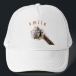 Boné Feliz Ostrich Trucker Hat - Sorria<br><div class="desc">Pintura em avestruz feliz - personalizável - Escolha / adicione seu texto exclusivo - Nome / Cores / Fonte / Tamanho / Elementos - Imagem / Mais - Faça seu presente especial - Redimensionar e mover ou remover e adicionar elementos / texto com ferramenta de personalização! Pintura e Design por...</div>
