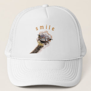Boné Feliz Ostrich Trucker Hat - Sorria - Seja feliz