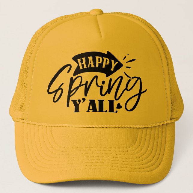 Boné Feliz Primavera para Todos Tipografia Design-49765 (Frente)
