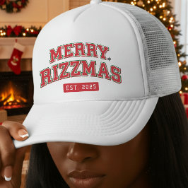 Boné Feliz Rizzmas Esportes Atléticos Natal Vermelho Di