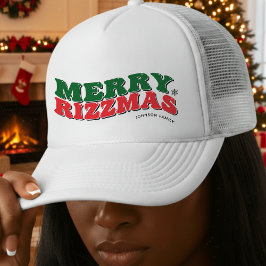Boné Feliz Rizzmas Retro Família Correspondente Natal