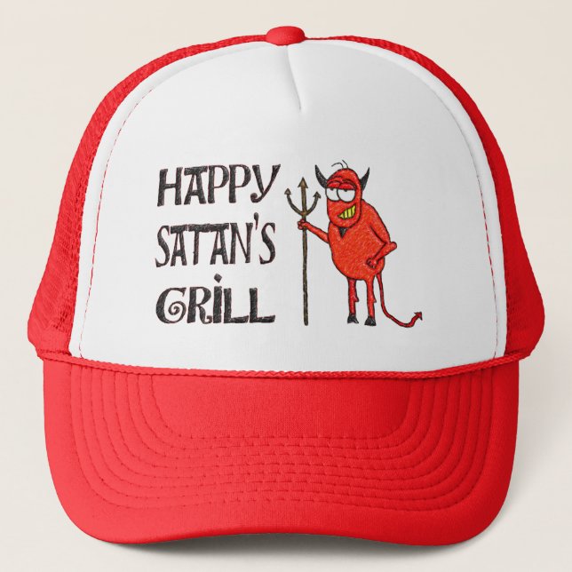 Boné Feliz Satã Grill (Frente)