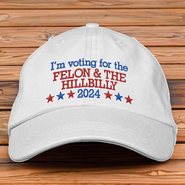 Boné Felon e Hillbilly Funny Trump Vance 2024 (funny trump quote hat trump vance felon hillbilly)
