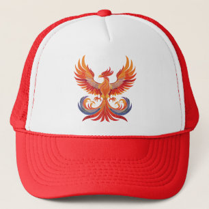 Boné Fênix mitológica fantástica brilhante